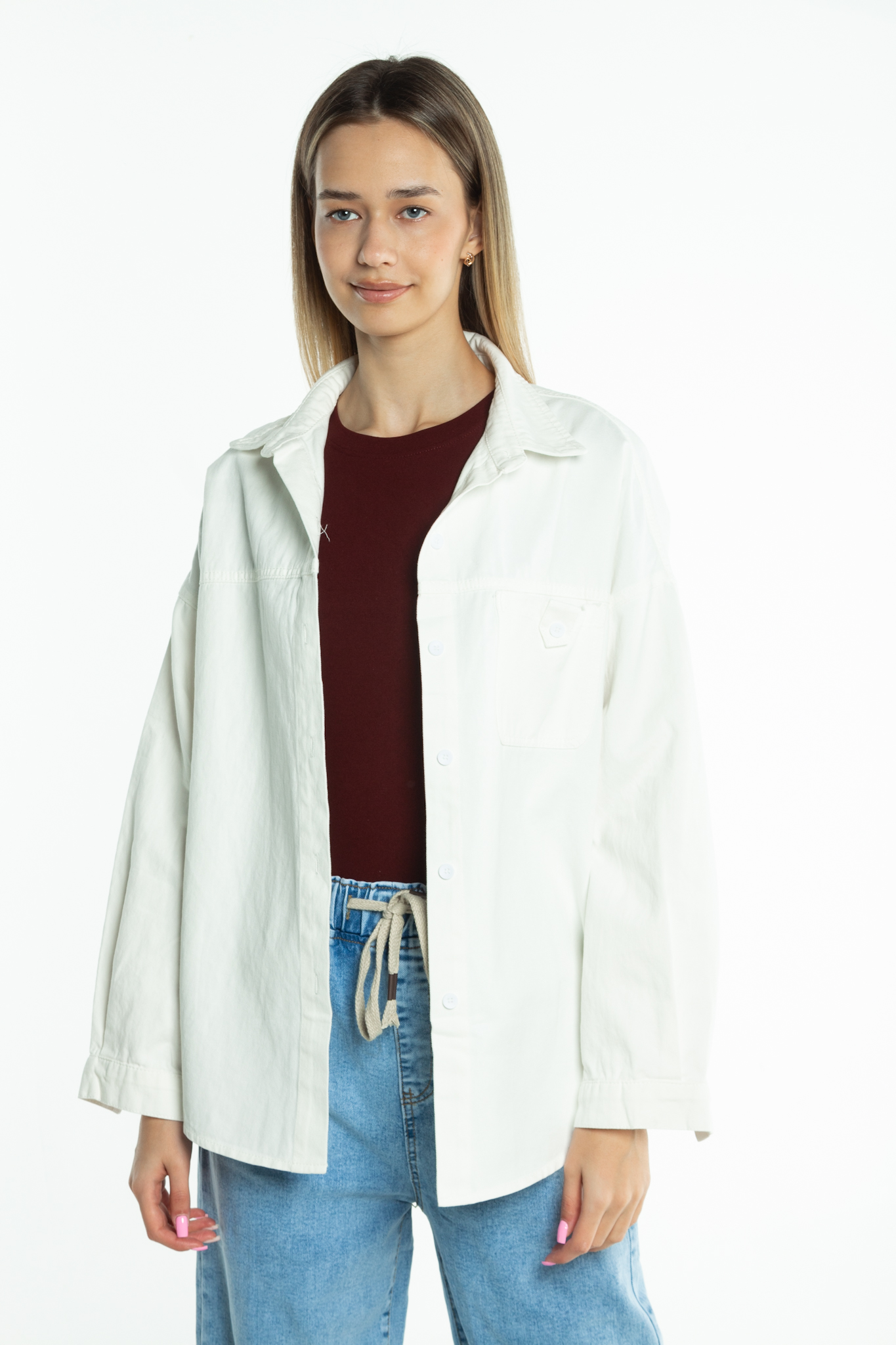 Рубашка женская джинс FASHION C005