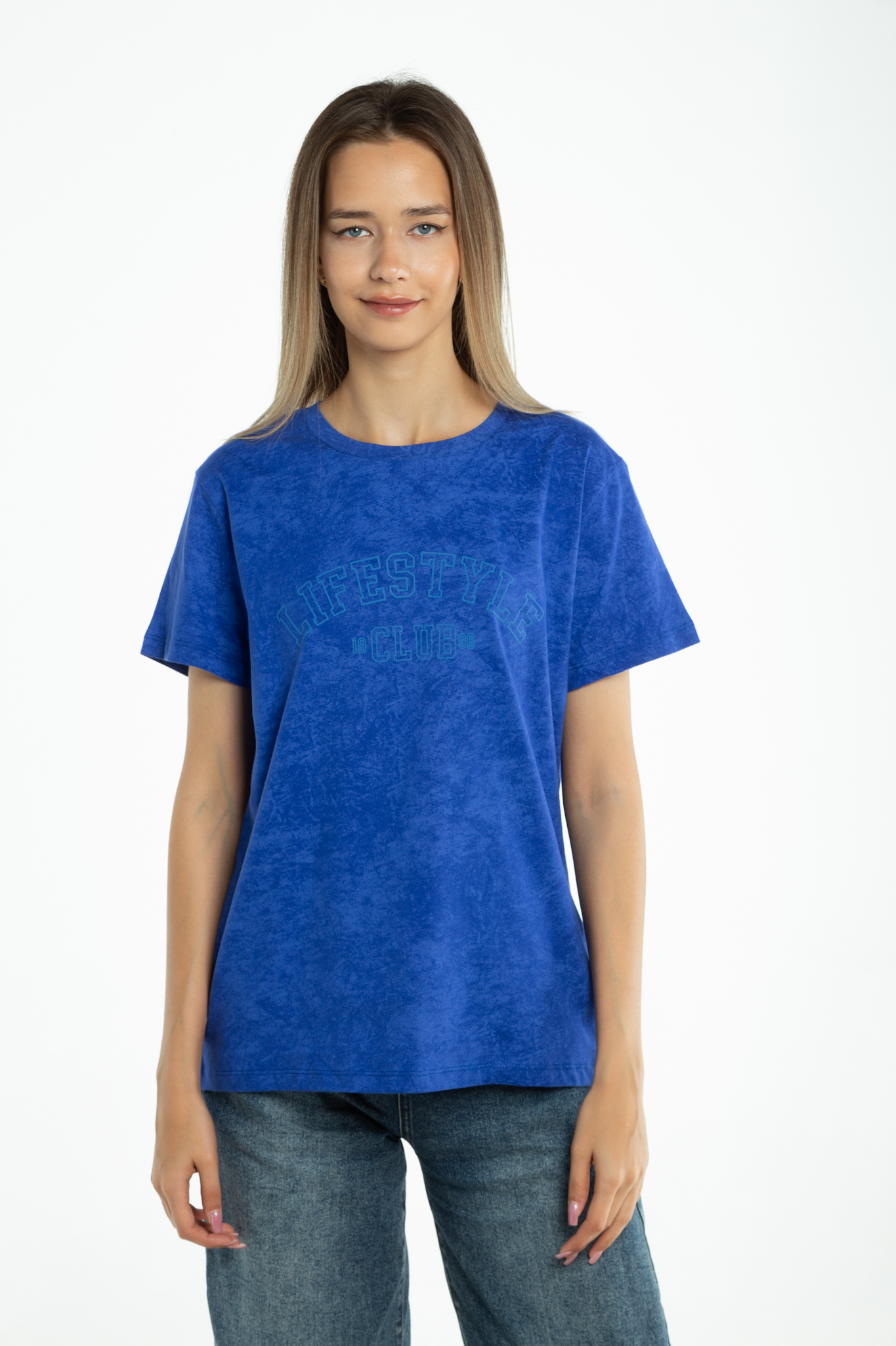 Футболка женская Samo W37150R к/р с принтом