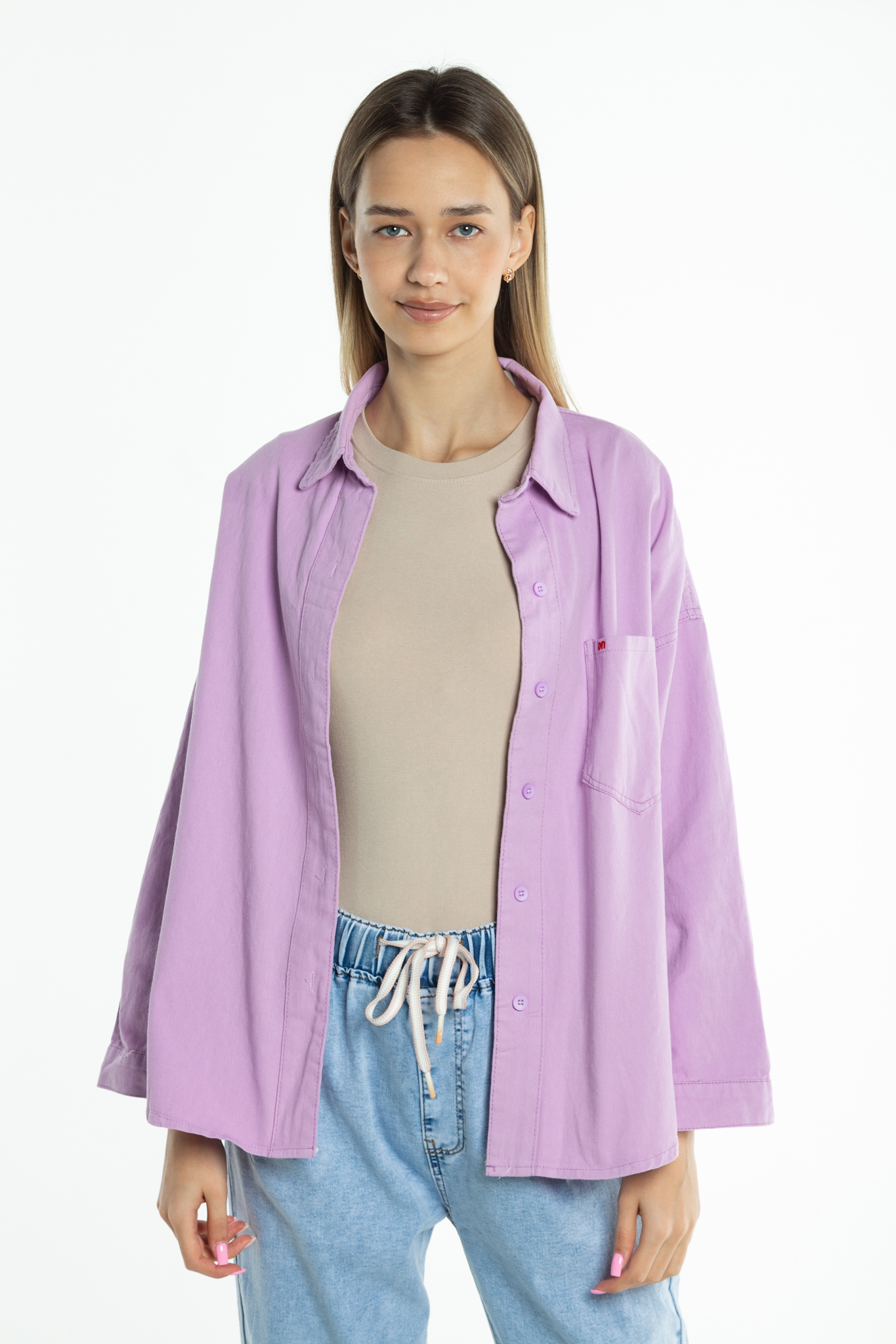 Рубашка женская джинс FASHION C002-2