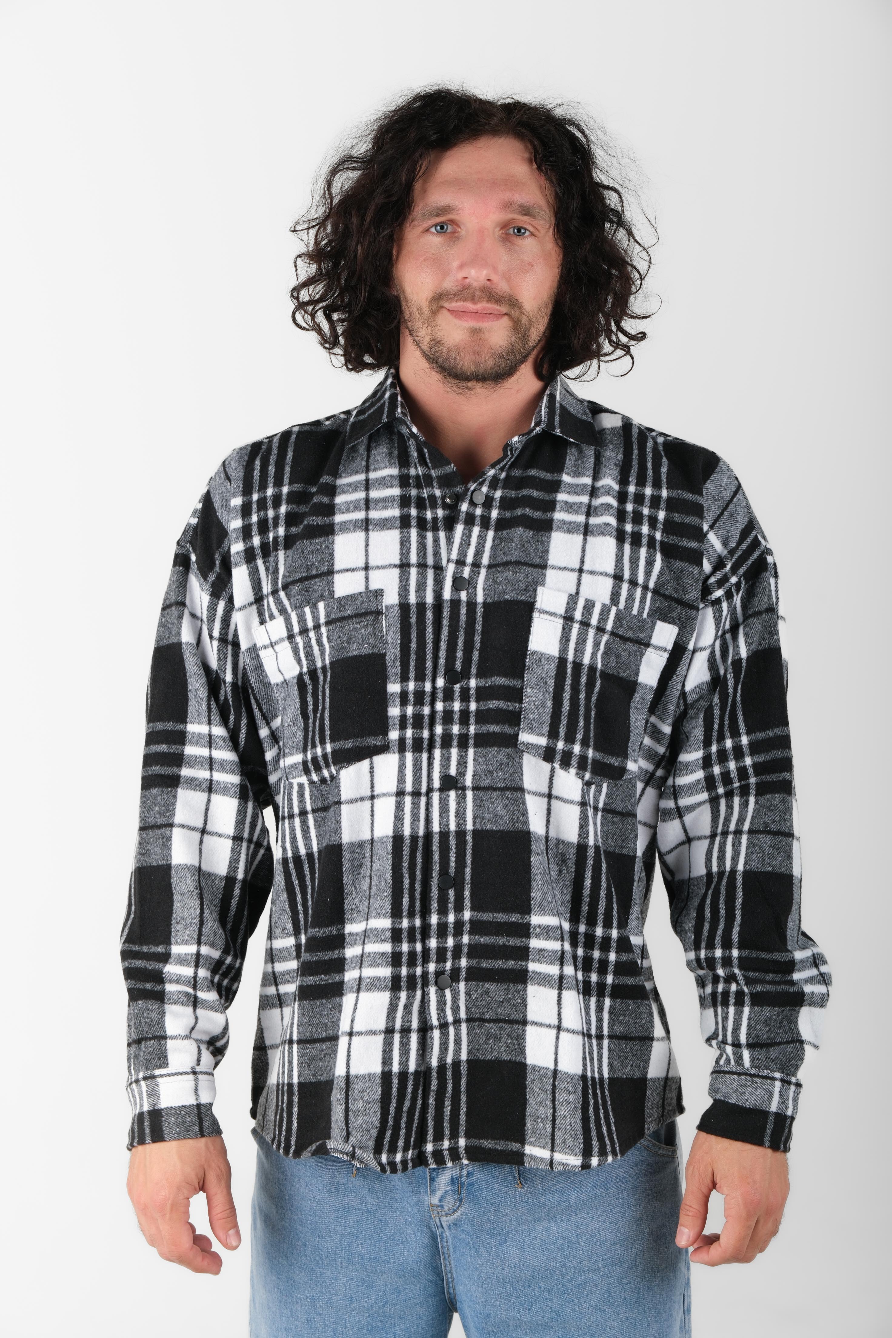 Рубашка мужская STOLNIK SK-210BM (клетка)