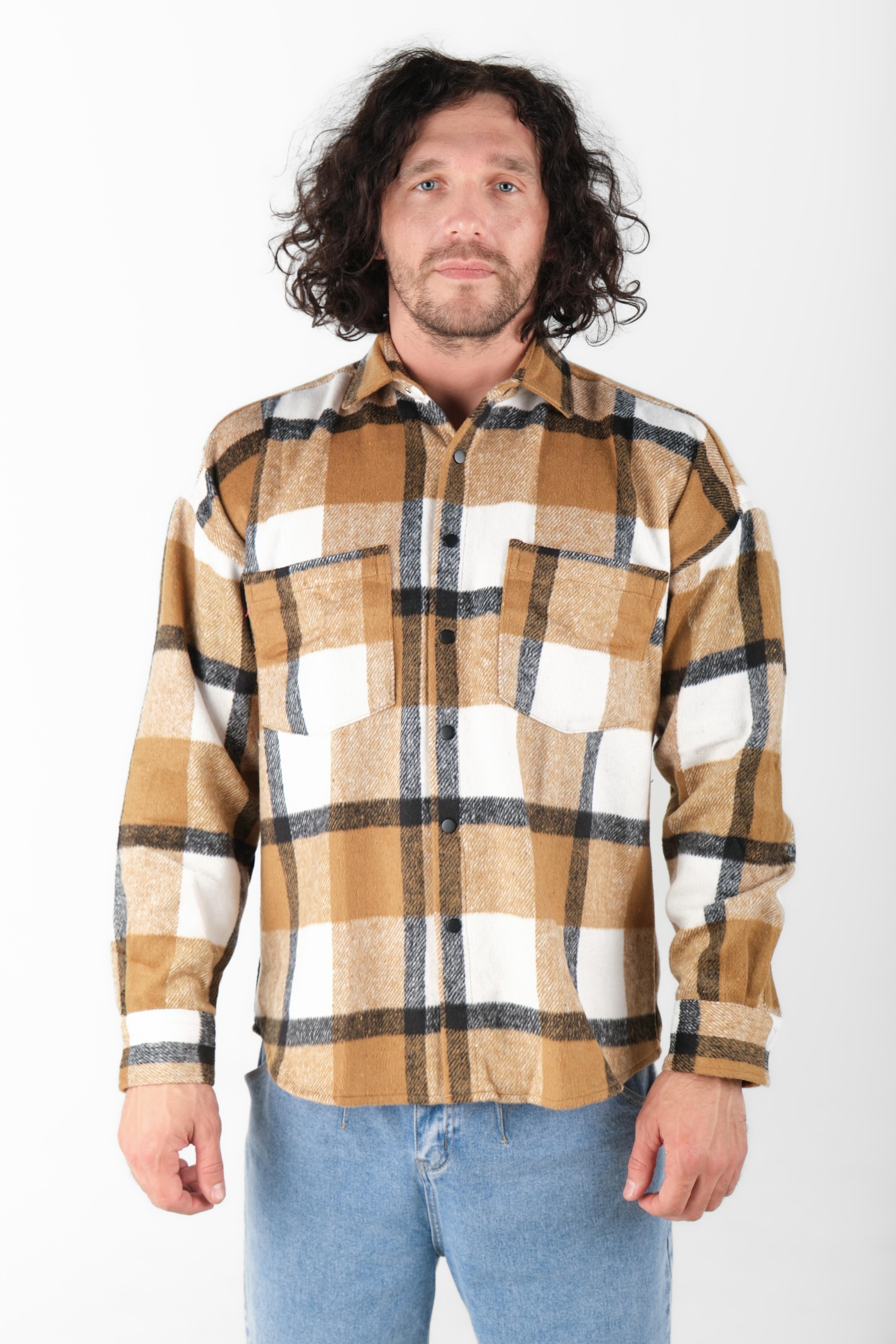 Рубашка мужская STOLNIK SK-208BM (клетка)