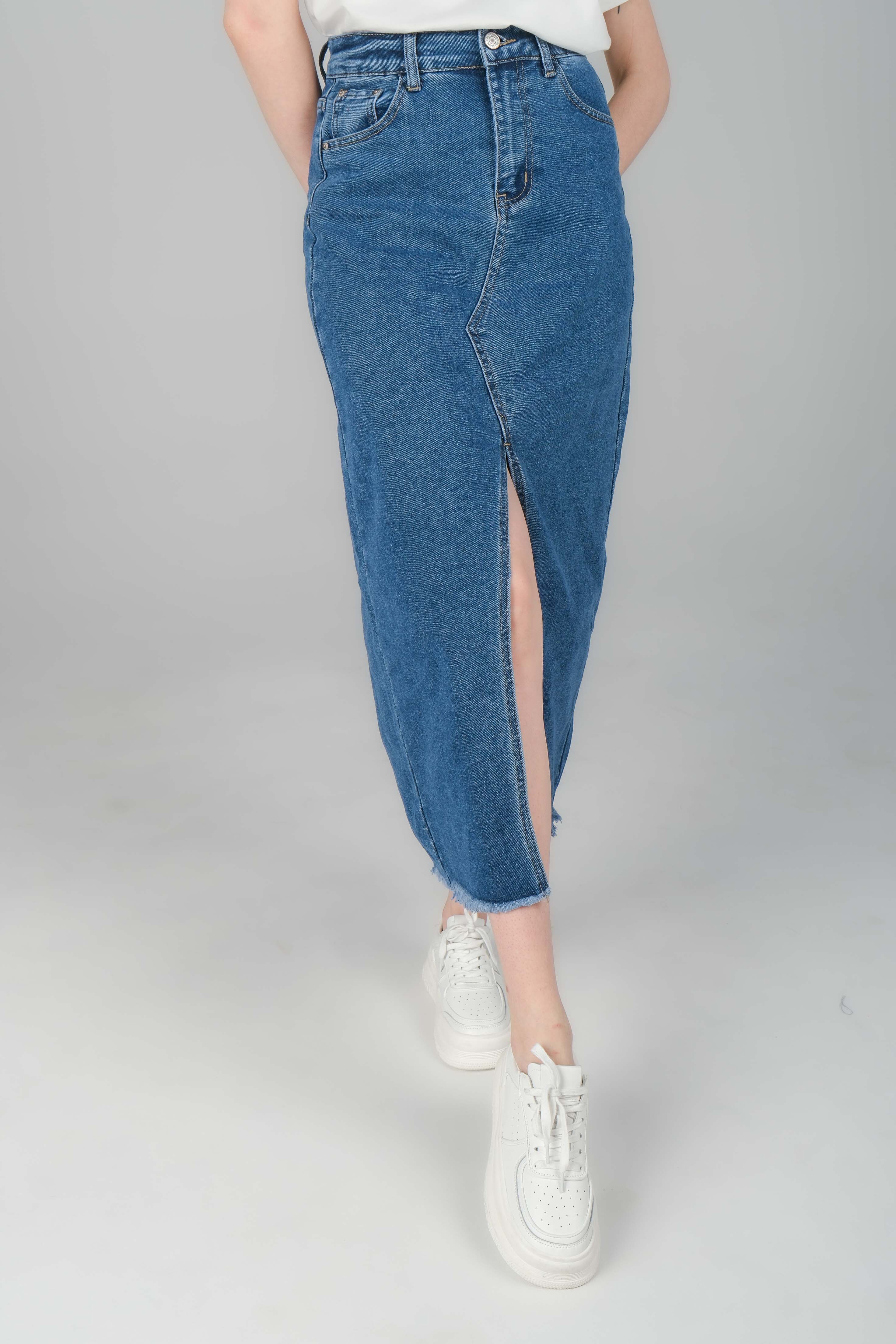 Юбка женская джинс SVVB COCO CO-CQ3907