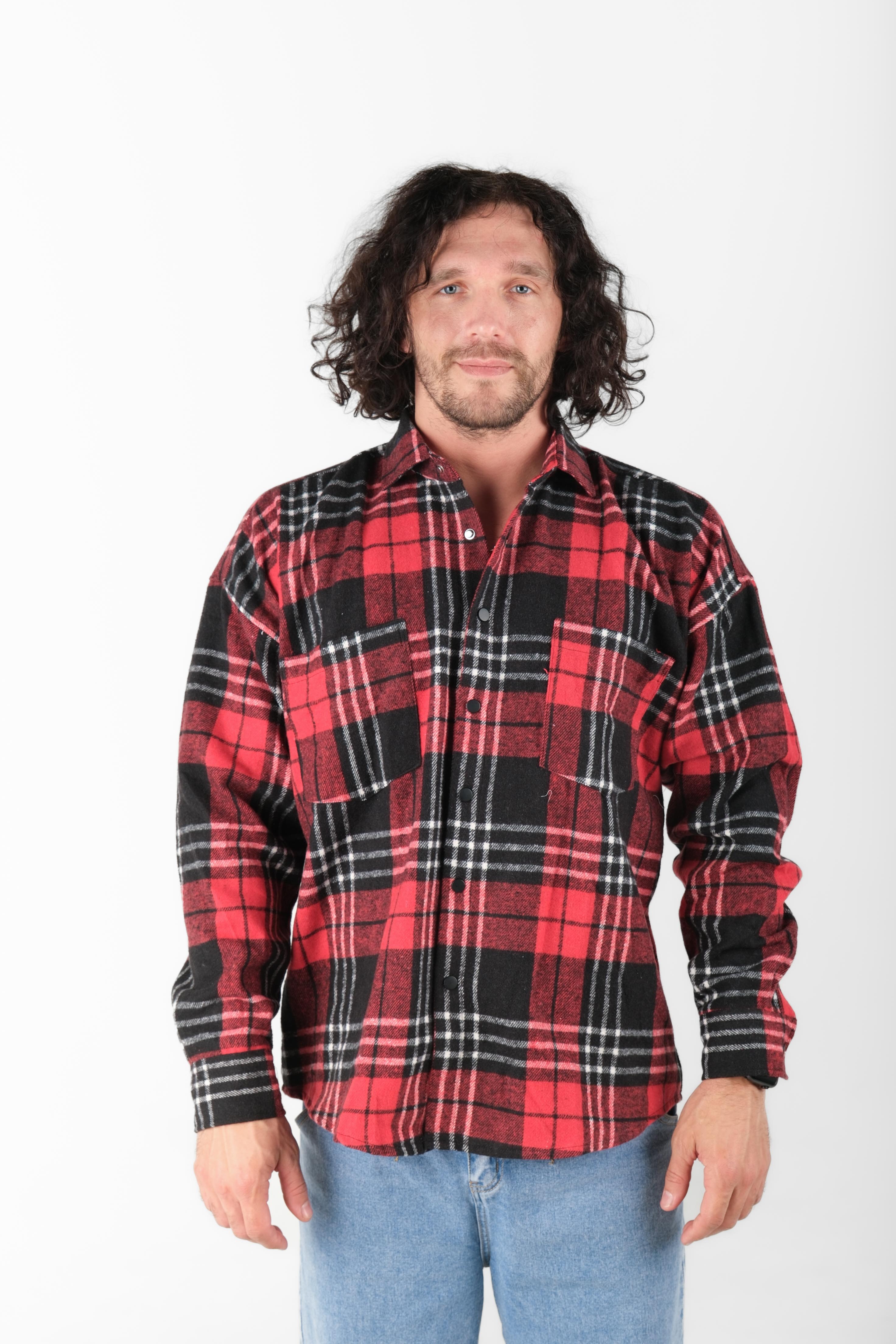 Рубашка мужская STOLNIK SK-206BM (клетка)