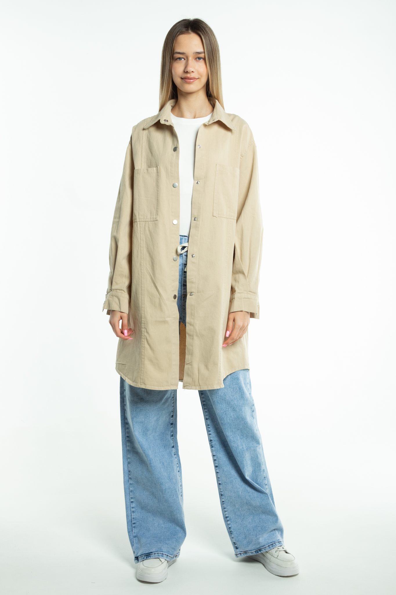 Рубашка женская джинс FASHION C008-2