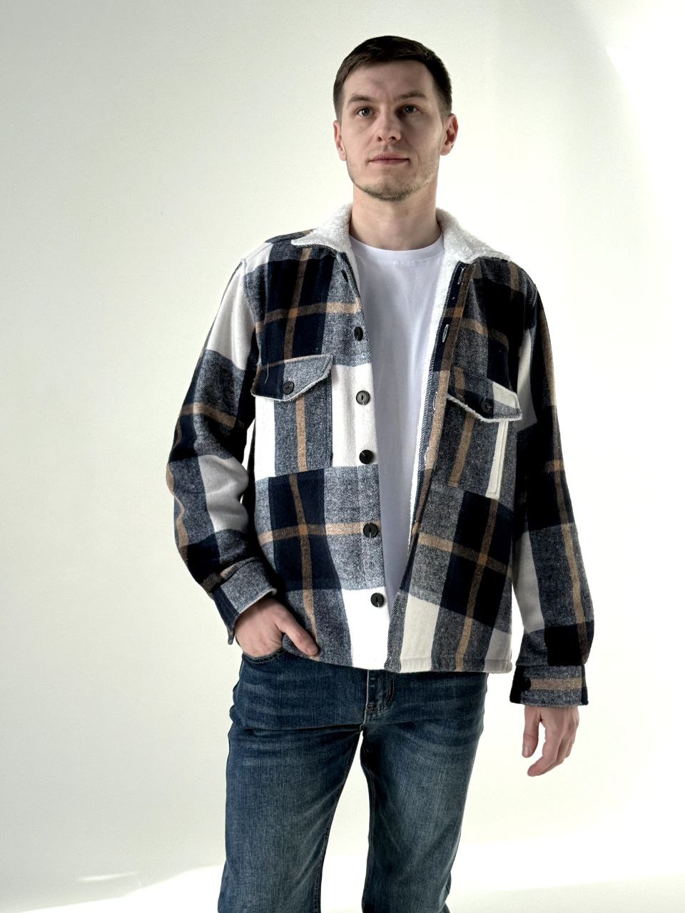 Рубашка мужская (B) STOLNIK УМ826