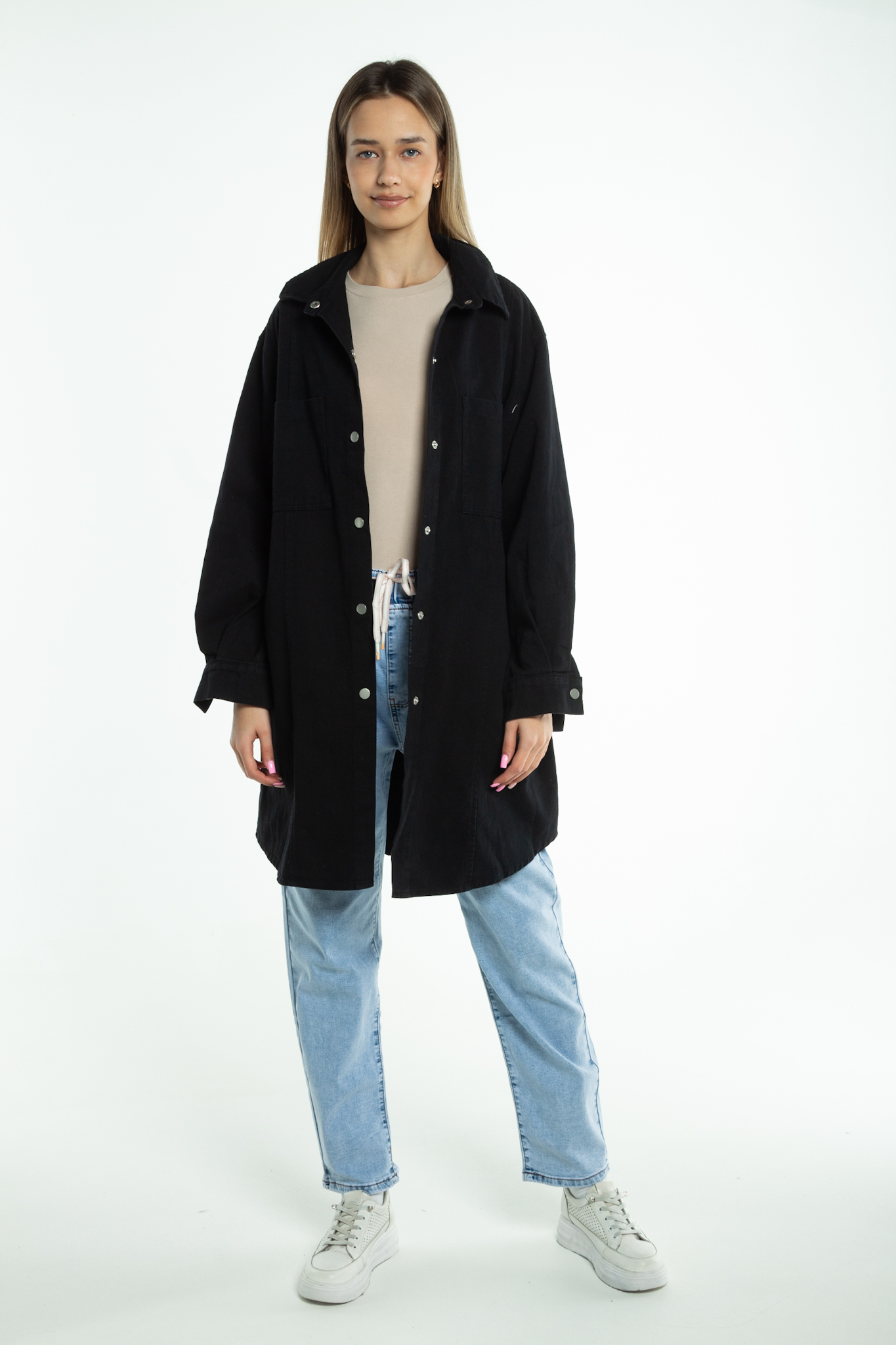 Рубашка женская джинс FASHION C008-1