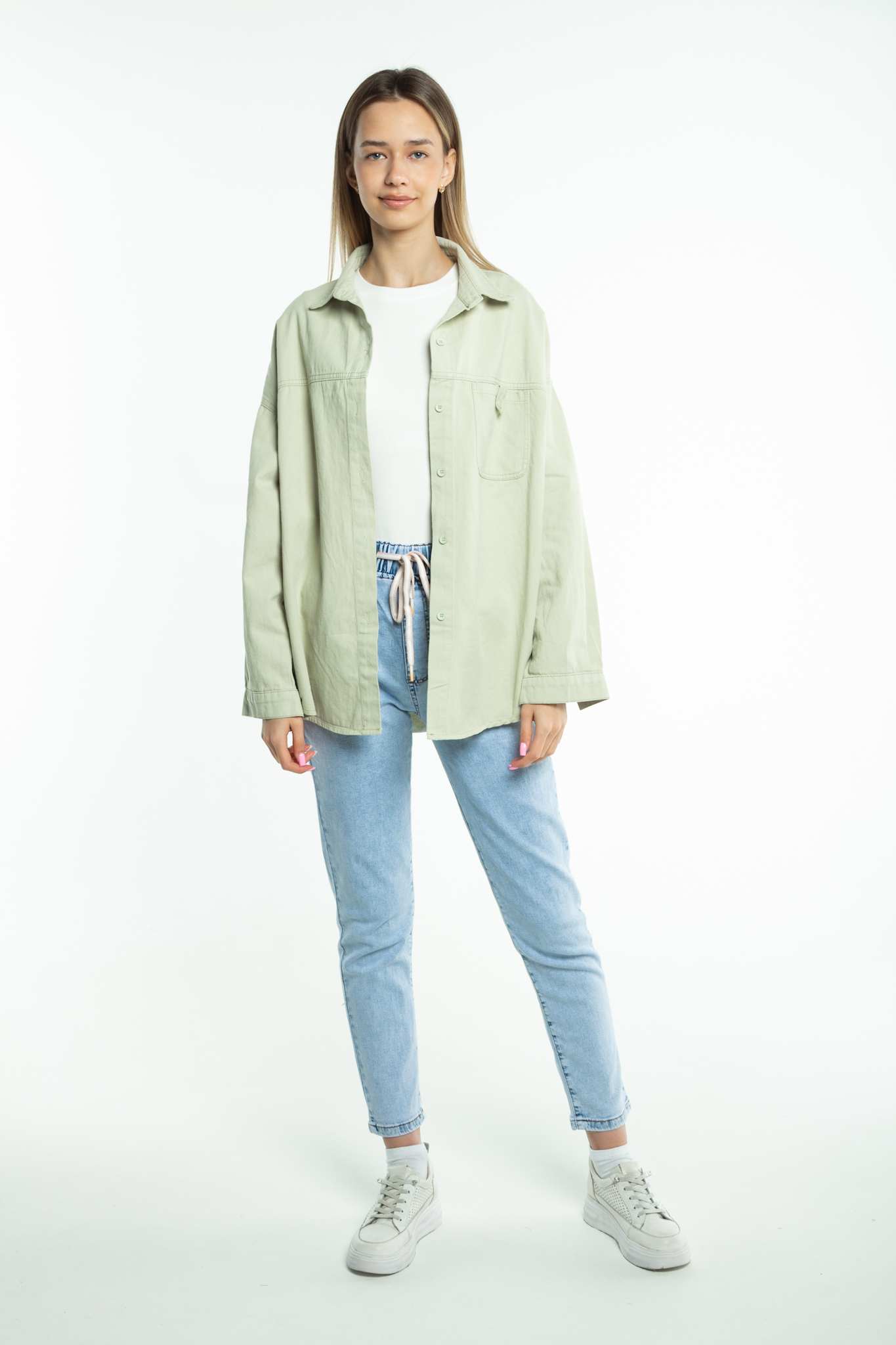 Рубашка женская джинс FASHION C005-1