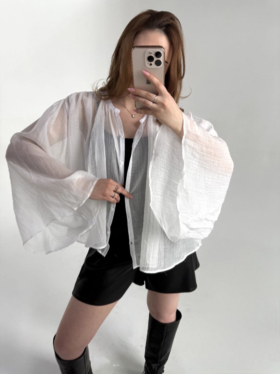 Блузка женская (B) STOLNIK У305 (оверсайз)