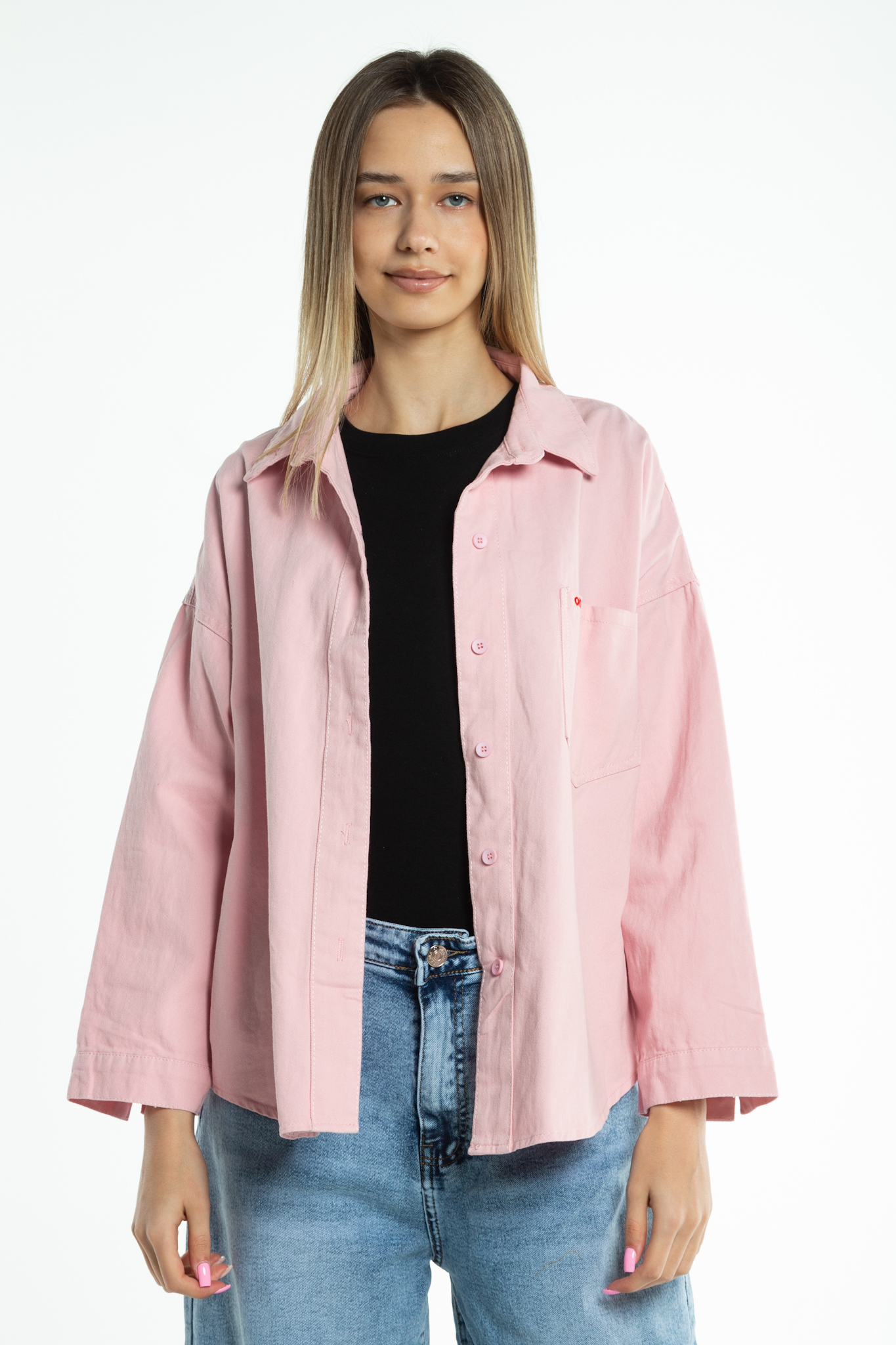 Рубашка женская джинс FASHION C002-1