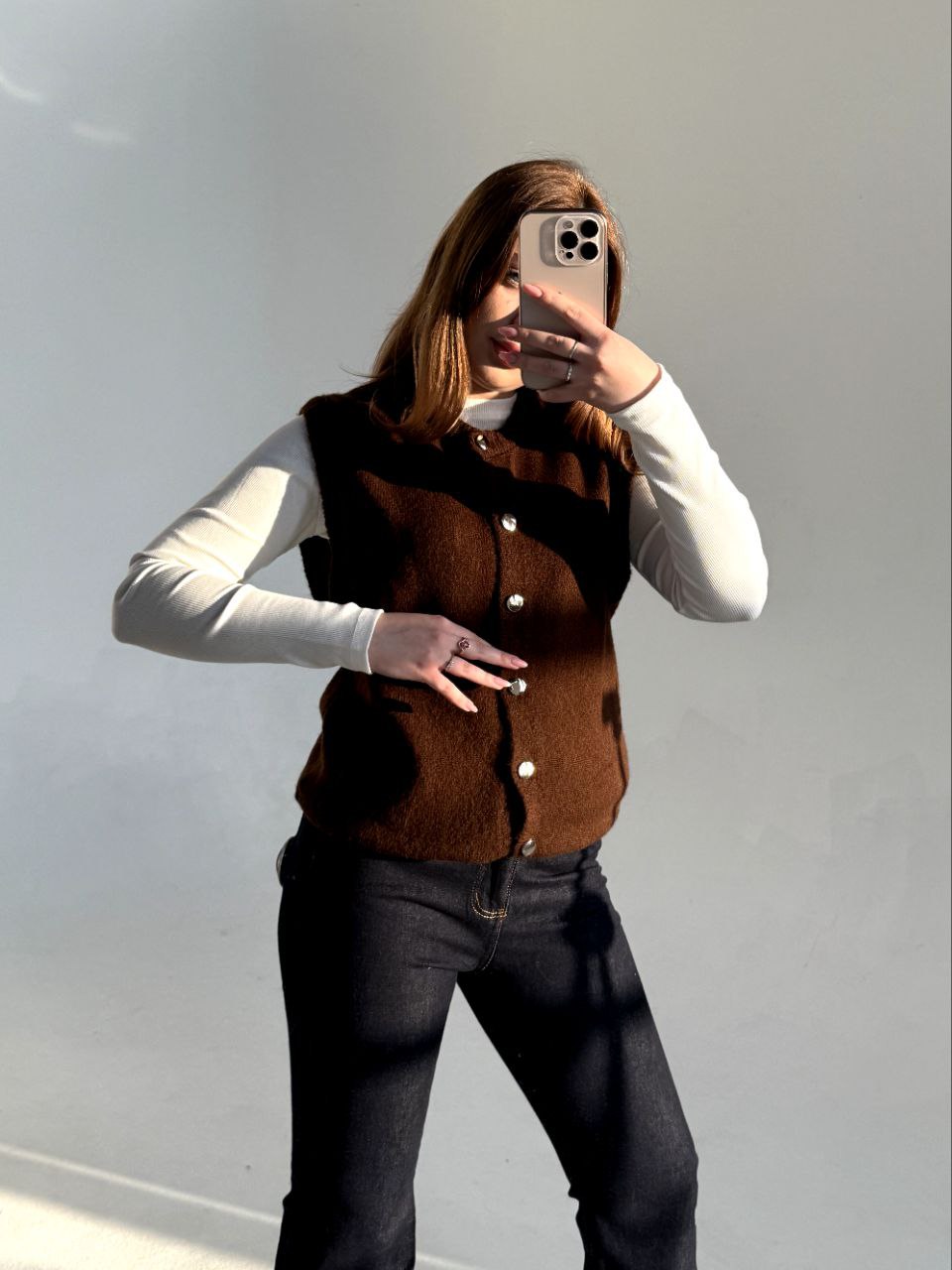 Жилет женский вязаный (T) STOLNIK 390