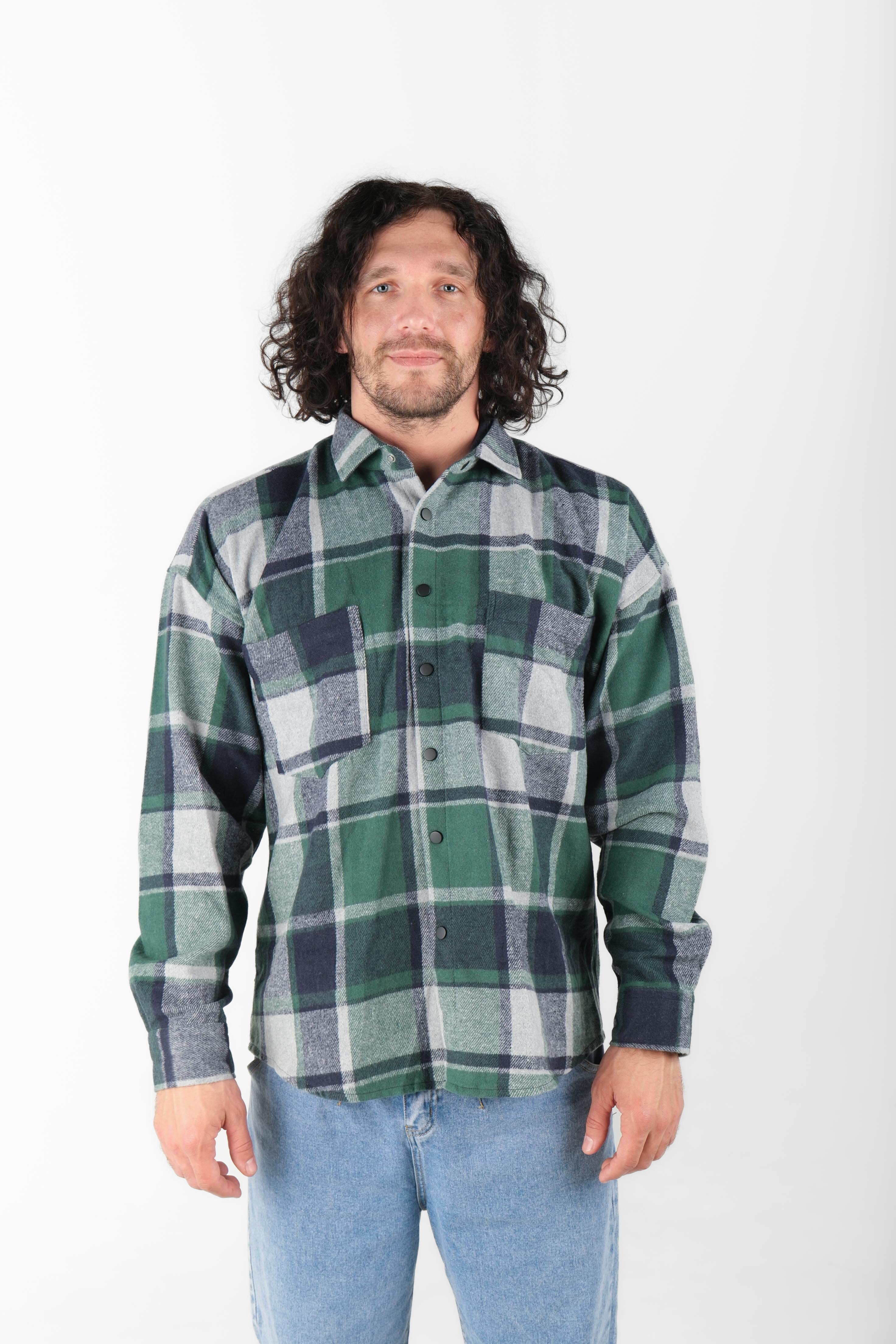 Рубашка мужская STOLNIK SK-204BM (клетка)