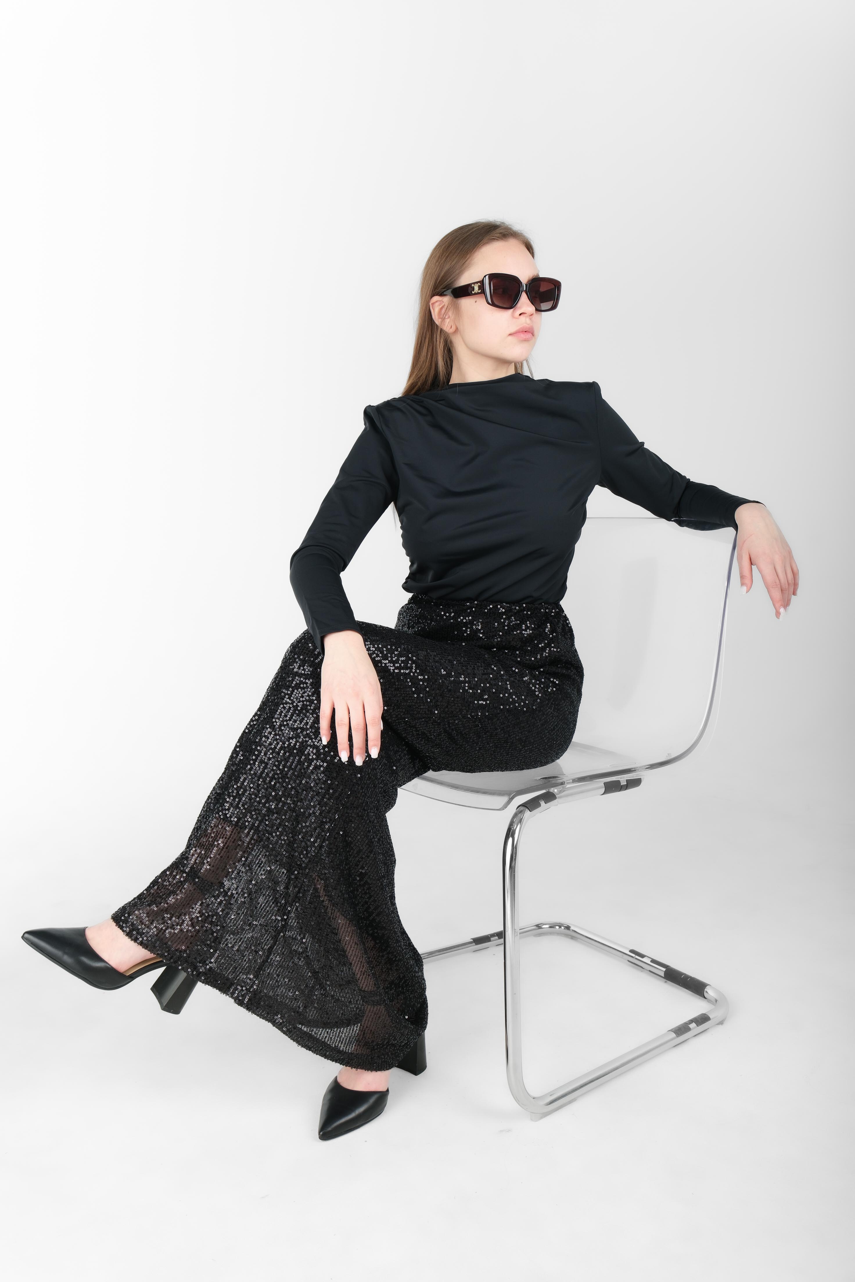 Юбка женская (B) STOLNIK Ю12 (паетки) 