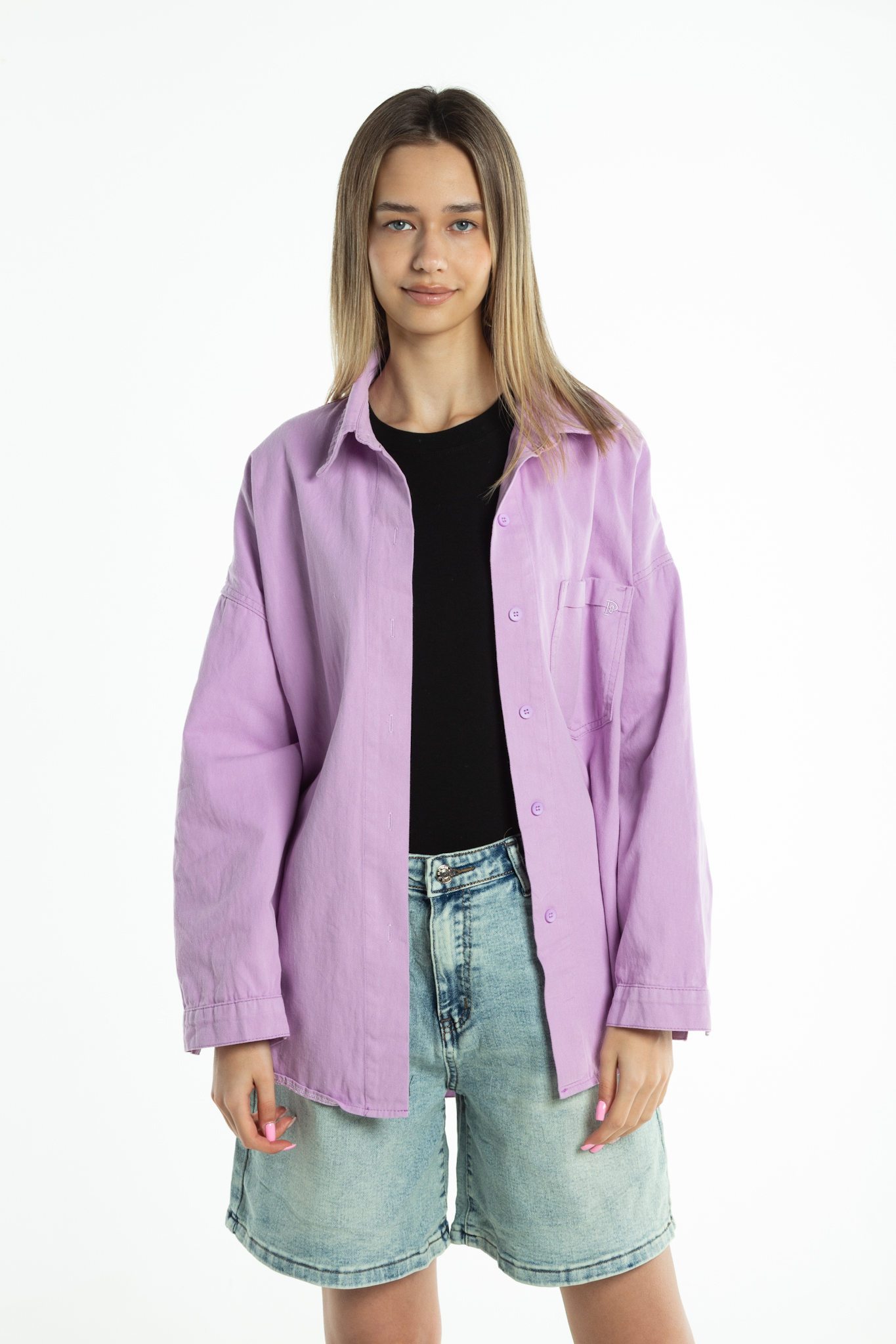 Рубашка женская джинс FASHION C003-1