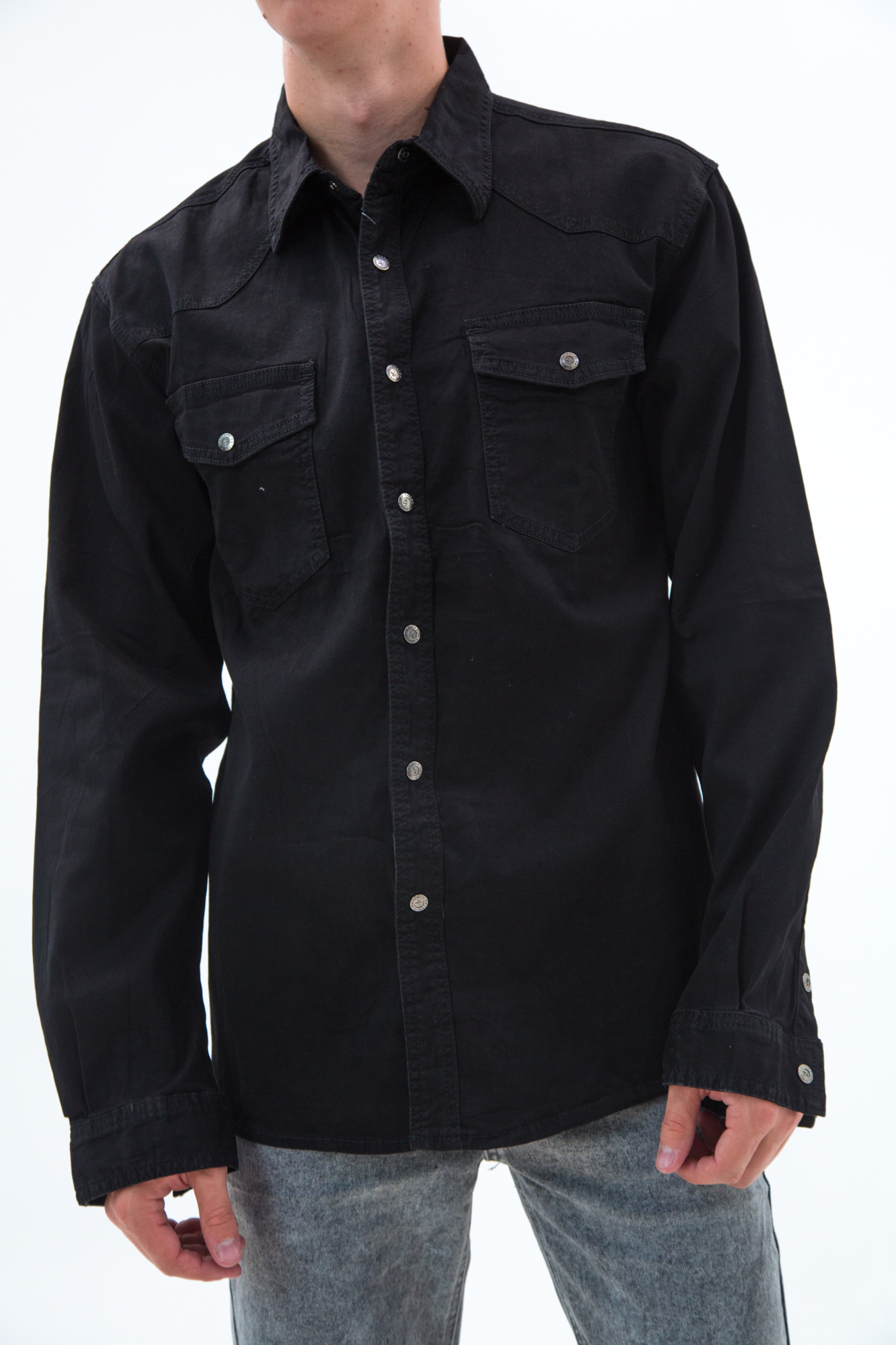 Рубашка мужская джинс Katebi K968-8